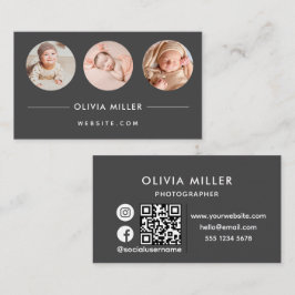 Tarjeta profesional de negocios moderna con código