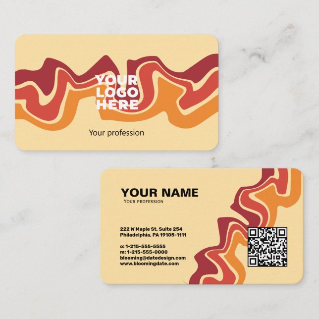 Tarjeta profesional de negocios moderna para empre (Anverso / Reverso)