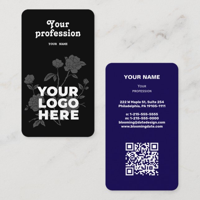 Tarjeta profesional de negocios moderna para empre (Anverso / Reverso)