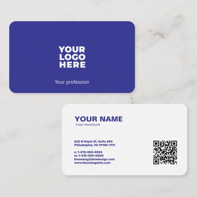 Tarjeta profesional de negocios moderna para empre (Anverso / Reverso)