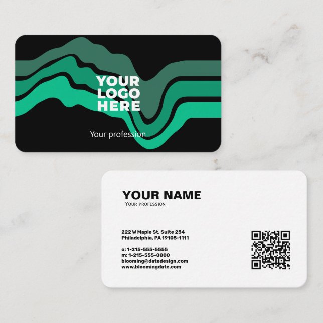 Tarjeta profesional de negocios moderna para empre (Anverso / Reverso)