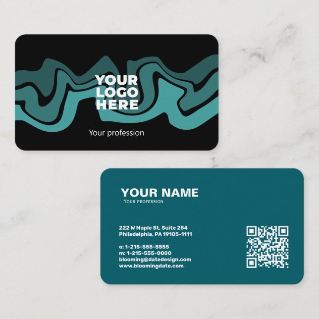 Tarjeta profesional de negocios moderna para empre (Anverso / Reverso)