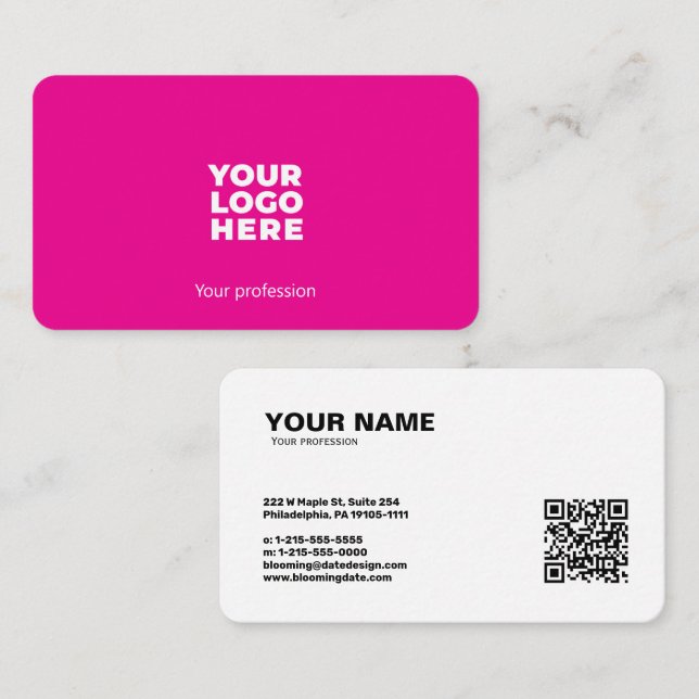 Tarjeta profesional de negocios moderna para empre (Anverso / Reverso)