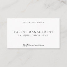 Tarjeta profesional de negocios sólida en blanco y