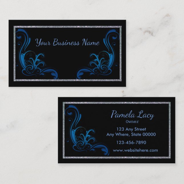 Tarjeta profesional de presentación con tarjeta az (Anverso / Reverso)