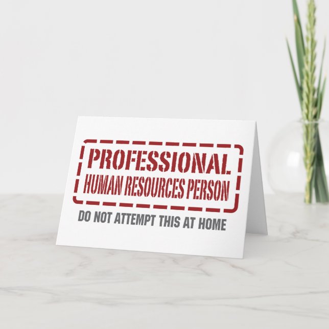 Tarjeta Profesional de Recursos Humanos (Anverso)