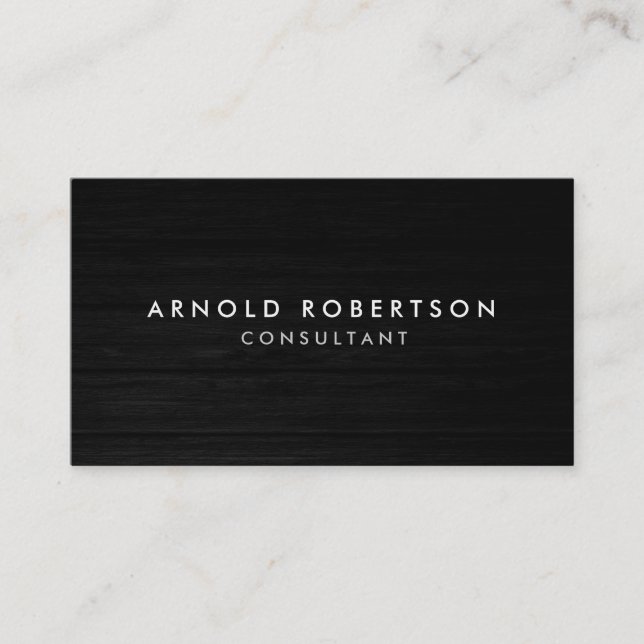 Tarjeta profesional de Wood Plain Gray (Anverso)
