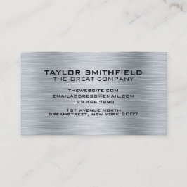 Tarjeta profesional Metalizado moderna