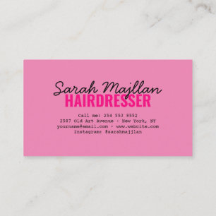 Tarjeta profesional moderna de Hair Stylist