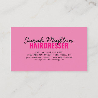 Tarjeta profesional moderna de Hair Stylist