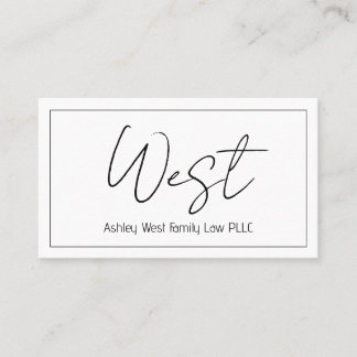 Tarjeta profesional moderna y limpia