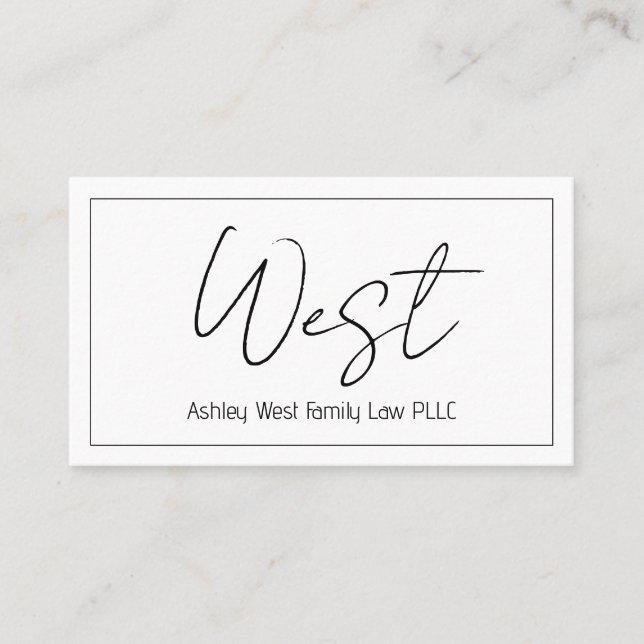 Tarjeta profesional moderna y limpia (Anverso)