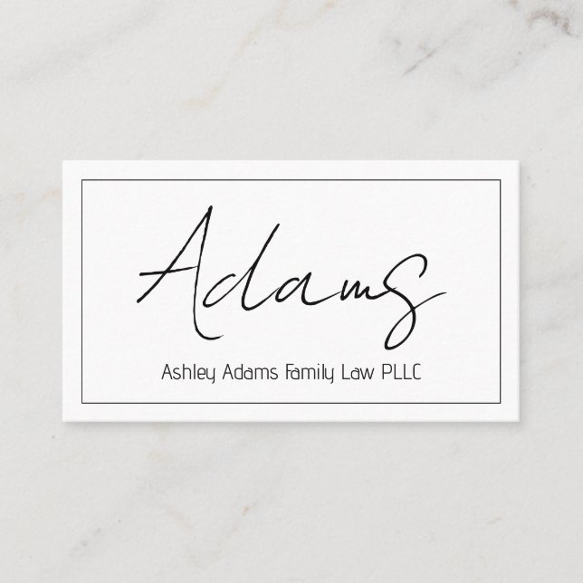 Tarjeta profesional moderna y limpia (Anverso)