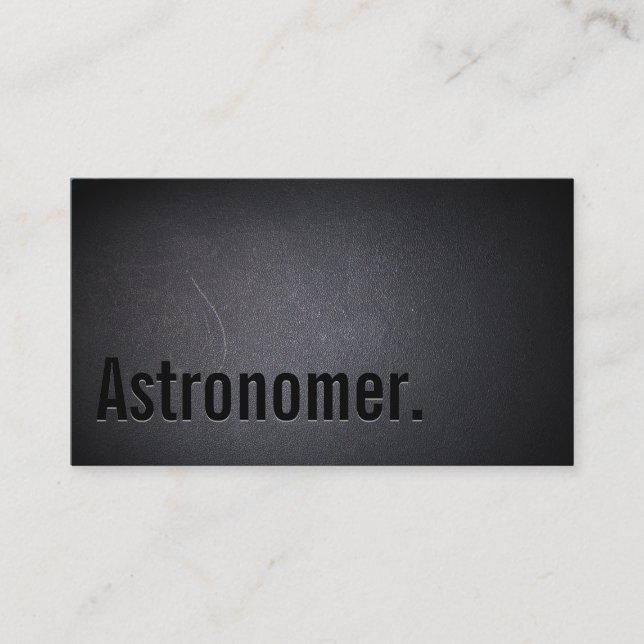 Tarjeta profesional para astrónomos negros (Anverso)