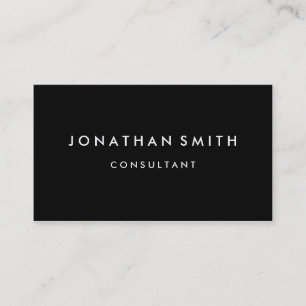 Tarjeta profesional profesional simple y minimalis