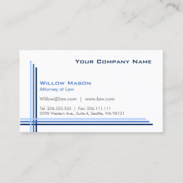 Tarjeta profesional simple con marco blanco