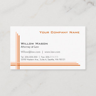 Tarjeta profesional simple con marco blanco