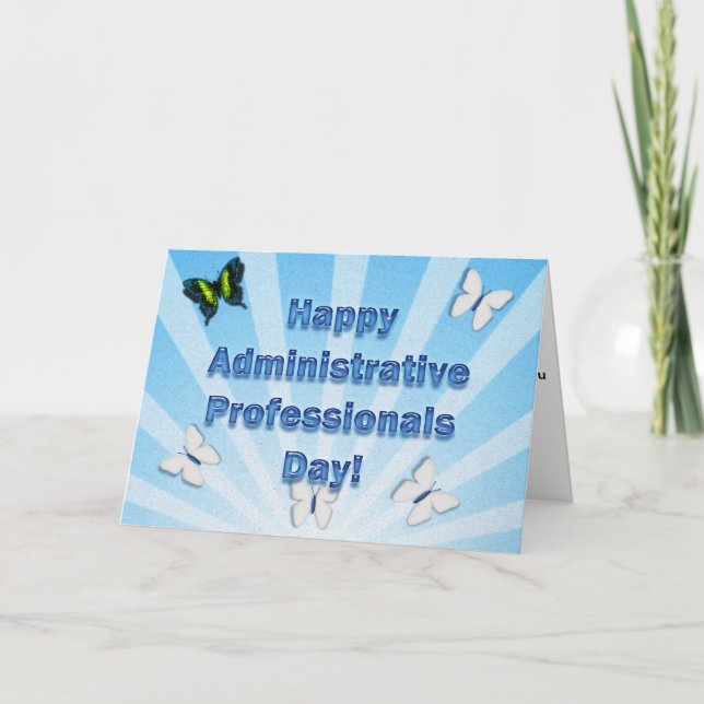 Tarjeta Profesionales administrativos Día mejor administra (Anverso)