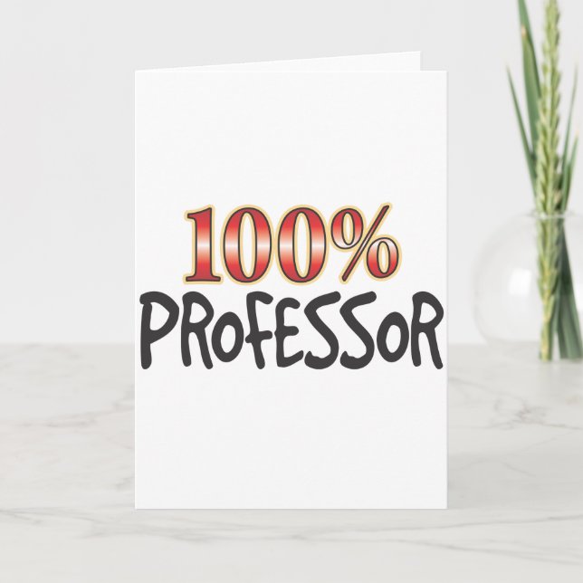 Tarjeta Profesor 100% (Anverso)
