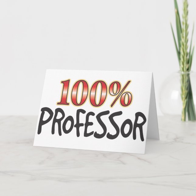 Tarjeta Profesor 100% (Anverso)