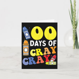 Tarjeta Profesor 100 días de frío en la escuela