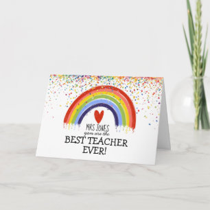 Tarjeta Profesor/a Personalizado/a Mejor de Todos los Tiem