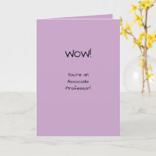 Tarjeta Profesor asociado felicitaciones Academia de tenen