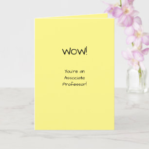 Tarjeta Profesor asociado felicitaciones Academia de tenen