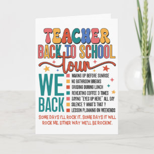 Tarjeta Profesor Ck Gira De Regreso A La Escuela Bruh Noso