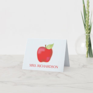Tarjeta Profesor de Acuarela Apreciación de Manzana Capric