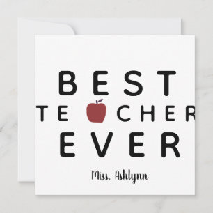 Tarjeta Profesor de Agradecimiento Personalizado
