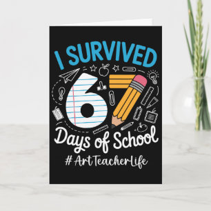 Tarjeta Profesor de arte sobrevivió 67 días de diseño de h