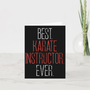 Tarjeta Profesor de artes marciales de mejor calidad de Ka