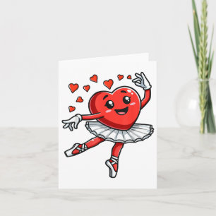 Tarjeta Profesor de ballet Día de San Valentín de ballet d