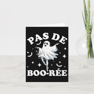 Tarjeta Profesor de danza de Halloween Pas De Boo-rée Danc