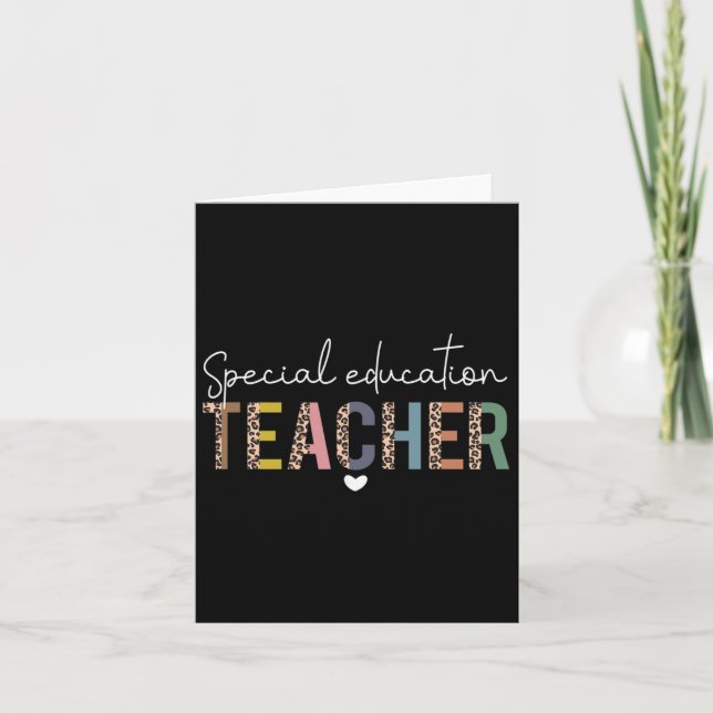Tarjeta Profesor de Educación Especial Sped Leopard Boh (Anverso)
