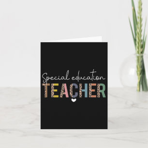 Tarjeta Profesor de Educación Especial Sped Leopard Boh