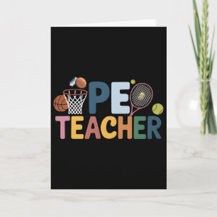 Tarjeta Profesor de Educación Física Aplicación de fútbol 