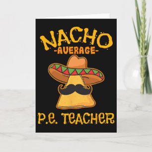 Tarjeta Profesor de educación física promedio nacho mexica