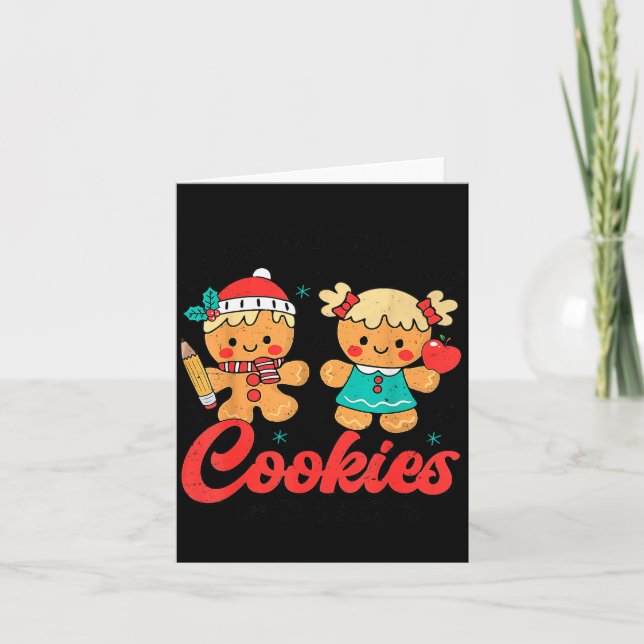 Tarjeta Profesor De Galletas Inteligentes Profesor De Pan  (Anverso)