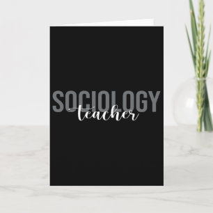 Tarjeta Profesor de Sociología Sociólogo