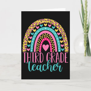 Tarjeta Profesor de tercer grado Profesor de 3er grado De 