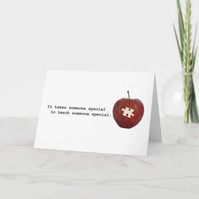 Tarjeta Profesor del autismo (Anverso)