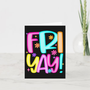 Tarjeta Profesor Feliz viernes de fin de semana feliz de v