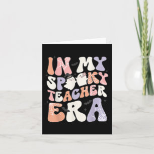 Tarjeta Profesor Gracioso Retro Halloween Cute En Mi Sombr