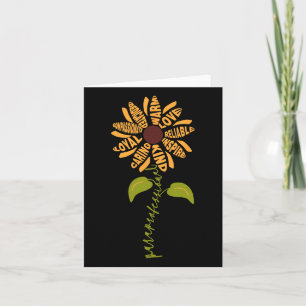 Tarjeta Profesor Paraprofesional Para Sunflower De Vuelta