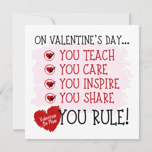 Tarjeta Profesor Valentine, maestro de gobierno (Anverso)