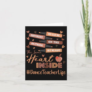 Tarjeta Profesora de danza podemos ser diferentes historia