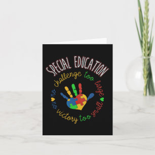 Tarjeta Profesora de Educación Especial y Sensibilización