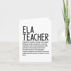 Tarjeta Profesora de Ela